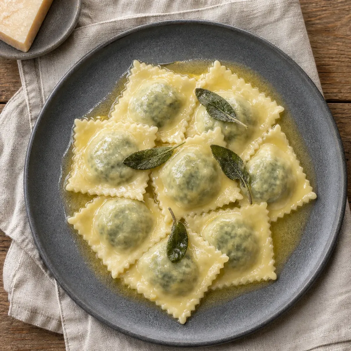 Ravioli ricotta e spinaci