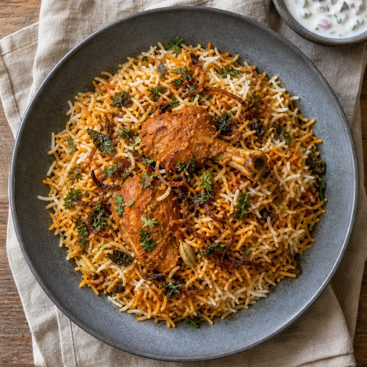 Kylling-biryani